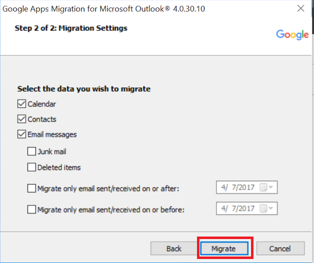 g suite migration tool outlook